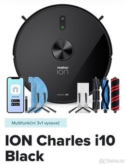 Robotický Vysavač Niceboy ION Charles i10 Black