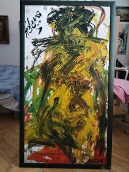 obraz HELENA, AKT, olej, sign Ant. Kroča 2018