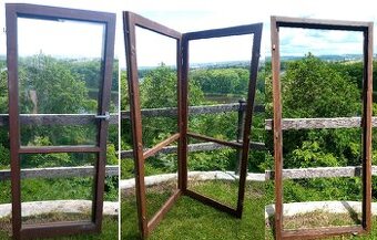 Prodám prosklené dveře + okno + ventilačku