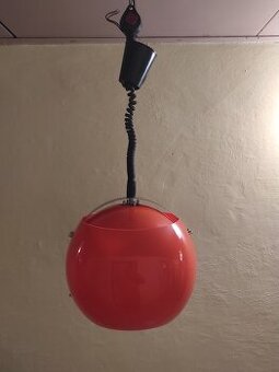 Retro stahovací lustr Sijaj Hrastnik 70. Léta