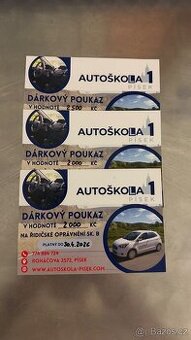 Poukázky do autoškoly Písek