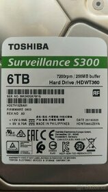 Koupím funkční elektroniku HDD Toshiba S300 6TB HDWT360