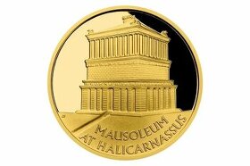Zlatá mince Sedm divů starověkého světa - Mauzoleum v Halika