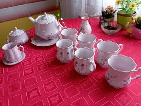 Krásný růžový porcelán