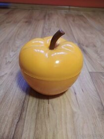 Retro doza plastové jablko
