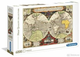 CLEMENTONI Puzzle Antická námořní mapa 6000 dílků - 1