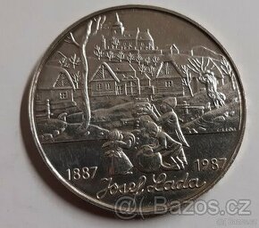 Stříbrná mince 500 Kčs 100.výročí narození J.Lady