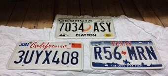 RZ Značka California - Georgia - Texas 3ks