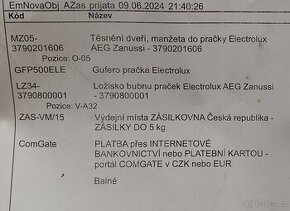 Náhradní díly AEG LG pračka Lavamat