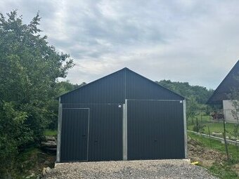 Plechová garáž 6x5m - 1