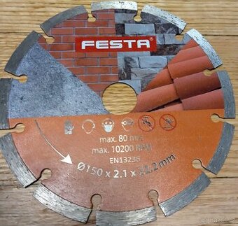 Řezné diamantové kotouče FESTA segment 150