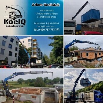 Auto s hydraulickou rukou