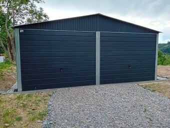 Plechová garáž 6x5m - 1