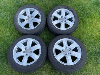 Alu disky Audi r17 5x112 + letné pneu