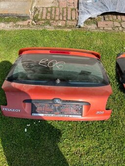 Peugeot 206 zadní vrata + křídlo