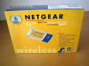 Netgear MA401 PCMCIA Wi-fi karta - nerozbalená