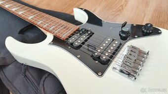 Elektrická kytara Ibanez GRGM21-WH Bílá 3/4“ pouzdro Ibanez