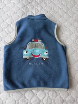 Dětská fleece vesta Policejní auto, vel 110-122