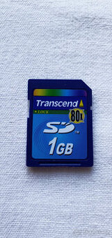 SD paměťová karta Transcend 1 GB, plně funkční  - 1