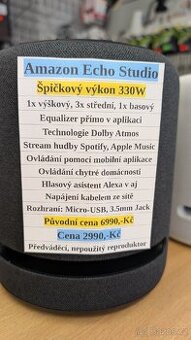 Amazon Echo Studio (černý/bílý)