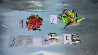 Gumové nástrahy a woblery – více druhů na výběr