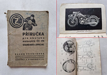 Příručka návod k obsluze motocykl ČZ 175 Standard Special