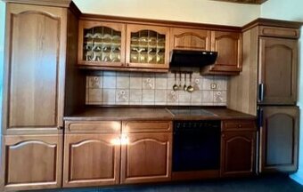 Selská linka tmavý dub masiv, se spotřebiči,5943