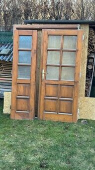 Dvoukřídlé dveře z masivu