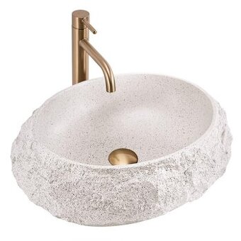 Nové umyvadlo prisazene Kompozitní umyvadlo na desku REA Mik