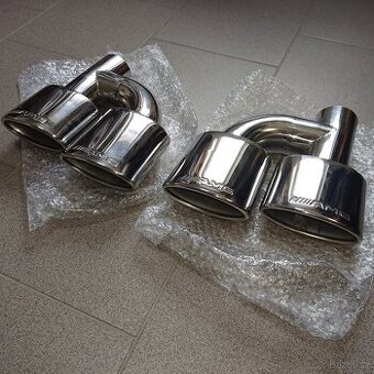 Prodám nerez koncovky výfuku mercedes benz AMG