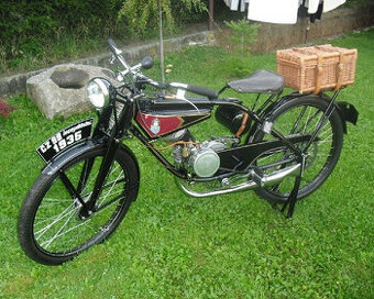Předválečný motocykl čz bezrychlostka motokolo 98