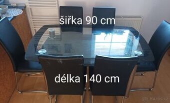 Kuchyňský stůl + 6 židlí
