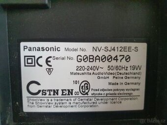 Videorekordér Panasonic NV-SJ412EE-S