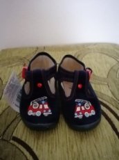Dětské hadrové boty modré - velikost 18 - 1