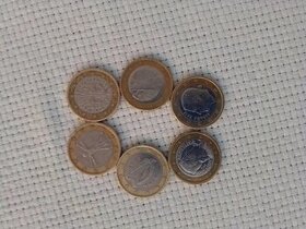 1 eurové mince