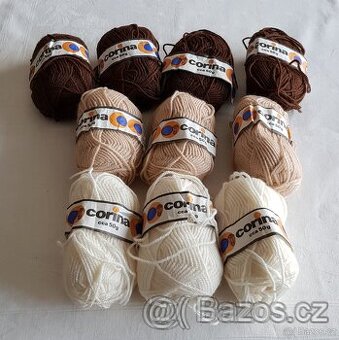 Pletací příze – klubíčka Corina (10x50 g)