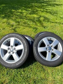 ALU letní s ada originál VW 205/55 R16 91V 5x112 jako nová