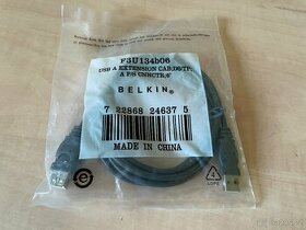 10ks USB 2.0 prodlužovací kabel USB A-A černý Belkin