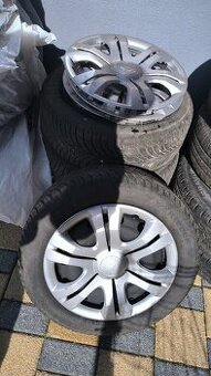 4x kola Škoda 185/55 R15 plech 5x100 Kleber