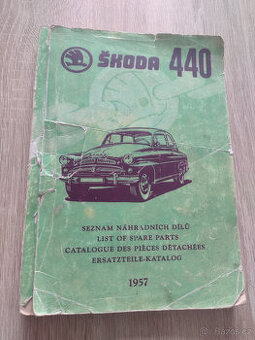 ŠKODA 440, SEZNAM ND A NÁVOD K OBSLUZE, 1957