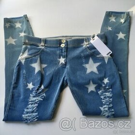 Freddy Jeans WR.UP Nové modré džínové kalhoty trhané - 1