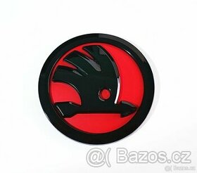 Znak Škoda červený 9cm, 90mm