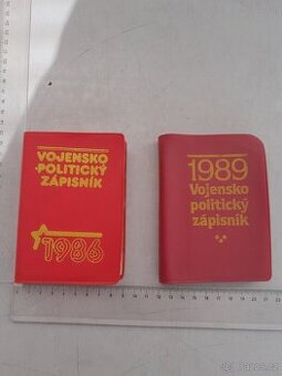 POLITICKO VOJENSKY ZAPISNIK ROCNIK 1985 A 1986 - 1