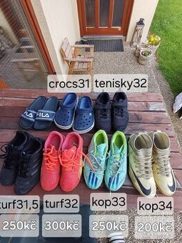 Kopačky, turfy, tenisky