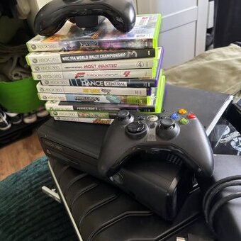 Xbox 360+ hry+ 2 ovladače