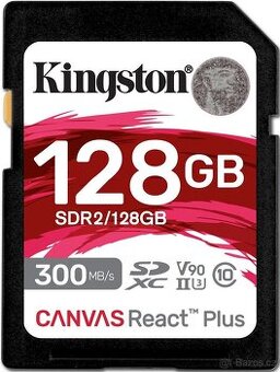 Kingston Canvas React Plus SDXC karta V90 128GB, nová