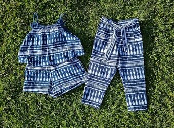 Set krátký overal a lehké kalhoty F&F vel.92(18-24m)