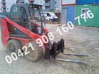 Paletovací vidle EURO, smykáč, bobek CAT, JCB, Bobcat, GEHL
