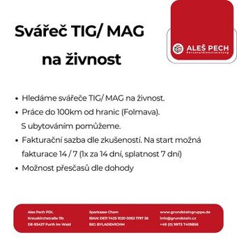 Svářeč TIG/ MAG na živnost