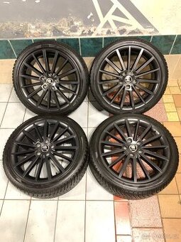 Alu kola Škoda R18 5X112 ZÁNOVNÍ ZIMNÍ PNEU 225/40 R18 TURIN